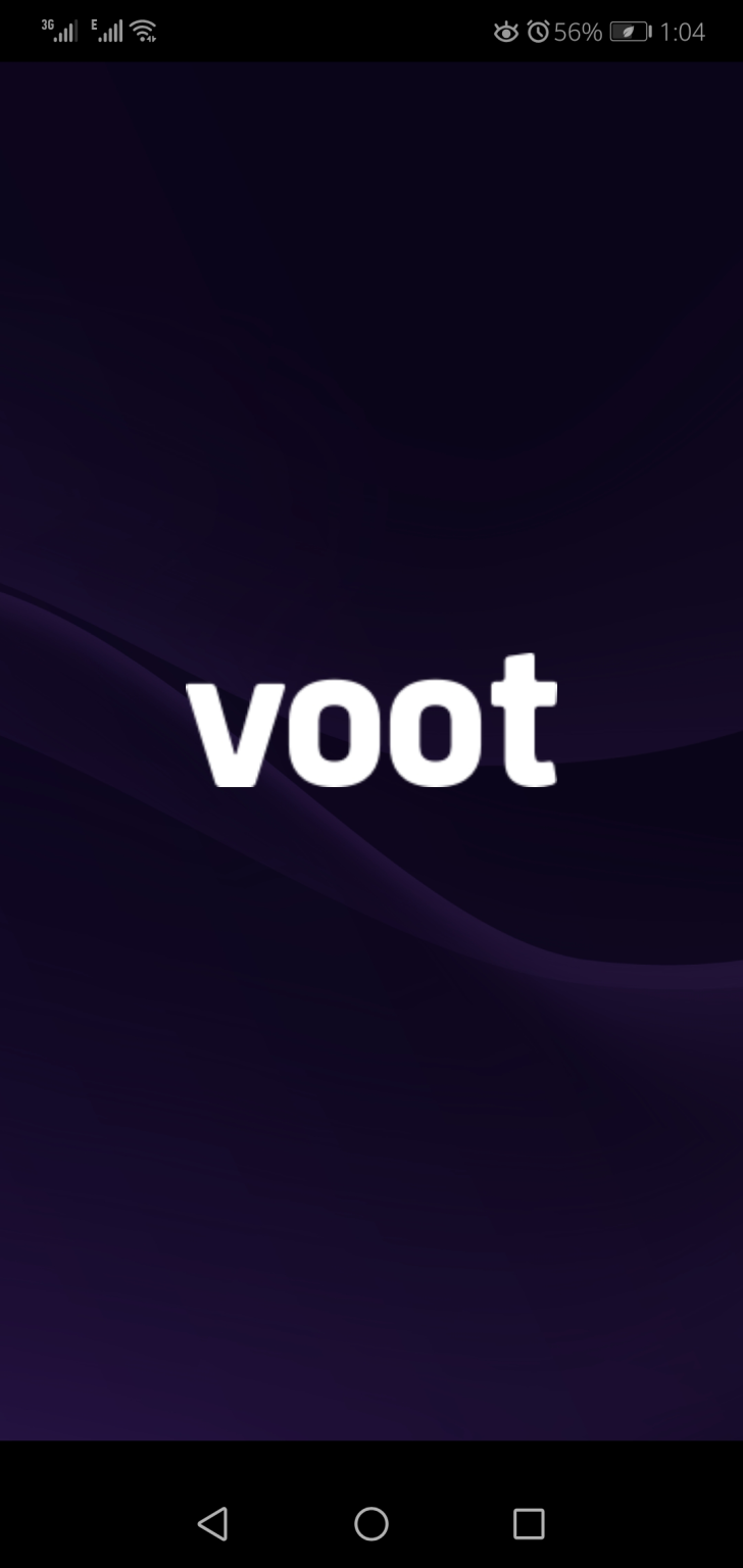 Screenshot of Voot App